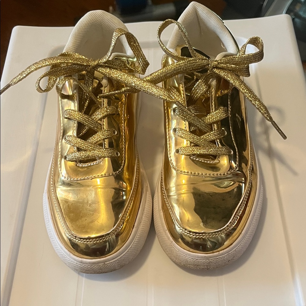 Gold Sneakers